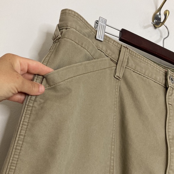 Vintage Levi's Silvertab Pants Mens 40 x 32 Beige Tan Wide Leg Carpenter Y2K - Picture 4 of 16